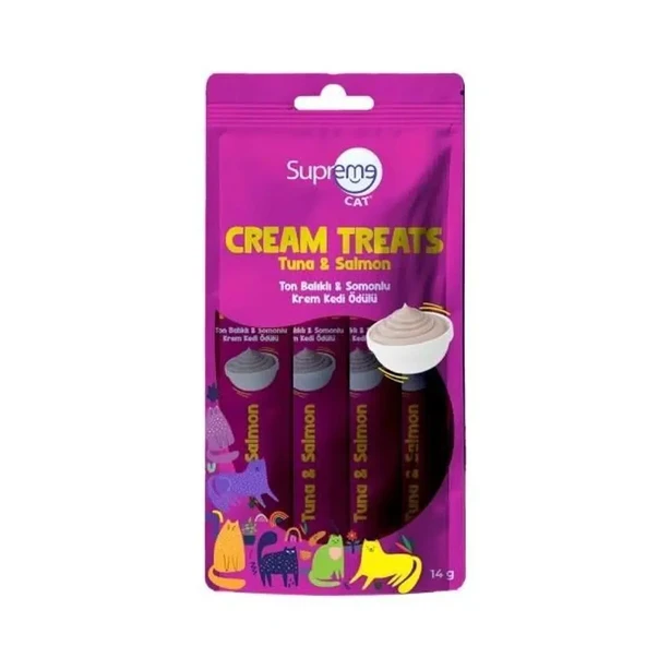 Supreme Kedi Ödül Krema Ton Balık, Somonlu 4*14 G ürün görseli 1