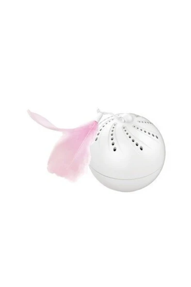 M-Pets Rolling Ball İnteraktif Kedi Oyuncağı Beyaz - Resim 2