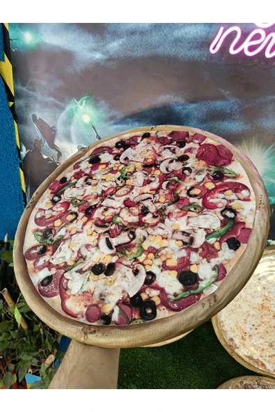 TuransoyCraft Dekor Büyük Boy Pizza 4'lü Set 40 CM ÇAP ürün görseli 1