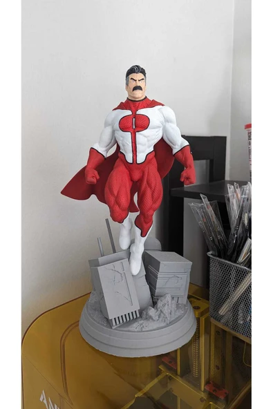 TuransoyCraft Invincible Omni Man Boyalı Figür Nowl-Ahn Figür Büyük Boy 25CM ürün görseli 1