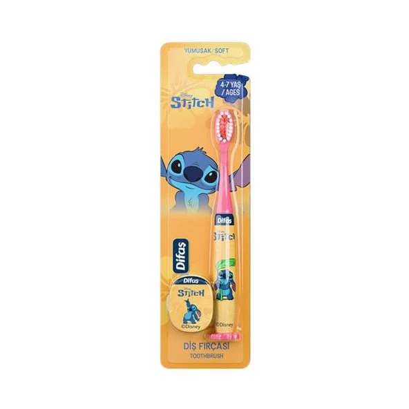 Difaş Stitch Yumuşak Diş Fırçası 4-7 Yaş Karma Renk ürün görseli 1