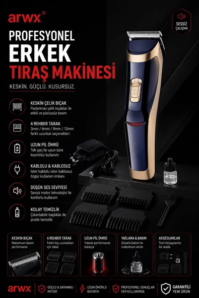 ARWX Premium Kambur Tıraş Makinesi Kalitenin Adresi ürün görseli 1