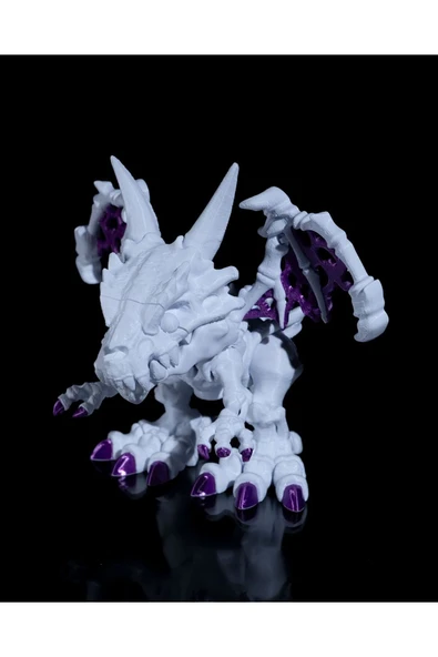 TuransoyCraft Skeletal Ejderha Hareketli Oyuncak 13CM - Resim 4