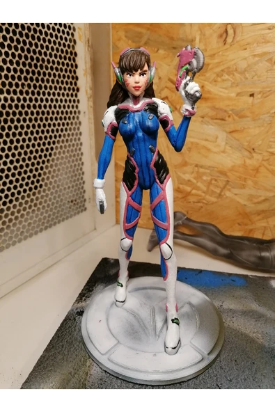 TuransoyCraft Overwatch D.Va Figür Overwatch Hana Song Figür Büyük Boy 25CM ürün görseli 1