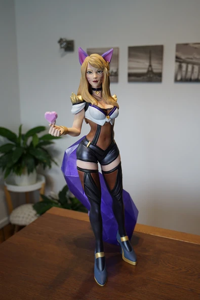 TuransoyCraft LOL Ahri Figür League of Legends Dokuz Kuyruklu Tilki Ahri Figür Büyük Boy 25CM ürün görseli 1