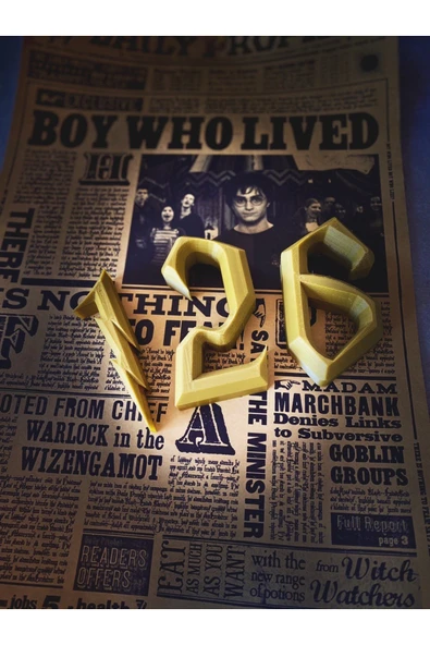 TuransoyCraft Harry Potter Rakam Hogwarts Oda Numarası Rakam Kapı Süsü 1 Adet ürün görseli 1