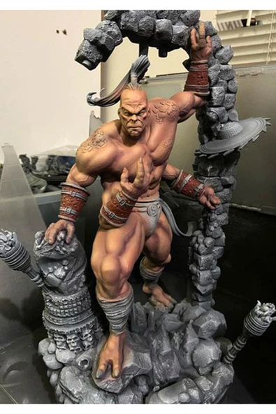 TuransoyCraft Mortal Kombat Goro Figür Mortal Kombat Goro Obje Büyük Boy 25CM ürün görseli 1