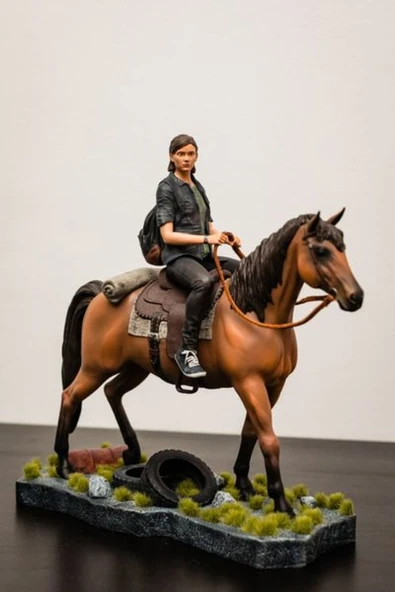TuransoyCraft The Last of Us Ellie Figür The Last of Us At ve Ellie Obje Büyük Boy 25CM ürün görseli 1