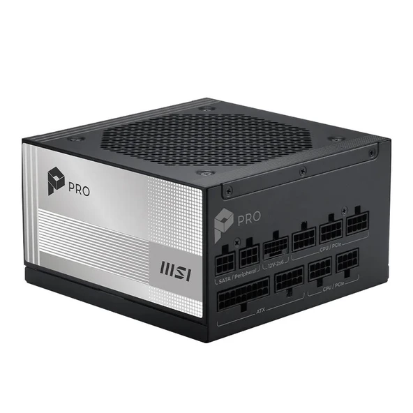 MSI 850w Platinum PRO A850PL PCIE5 Tam Modüler Power Supply ürün görseli 1