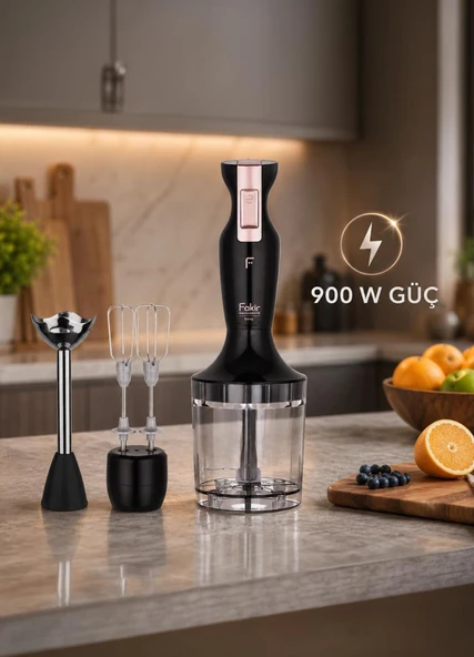Fakir Trinity Blender Seti Siyah - Resim 2