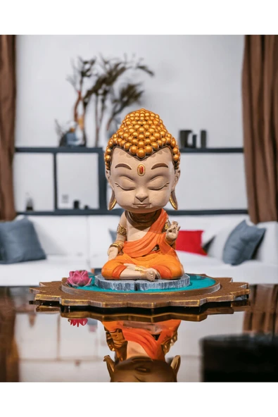 TuransoyCraft Chibi Buddha Boyalı Fİgür ürün görseli 1