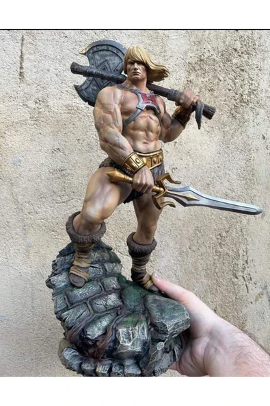 TuransoyCraft He-Man Boyalı Figür Heman Figür Büyük Boy 20CM ürün görseli 1