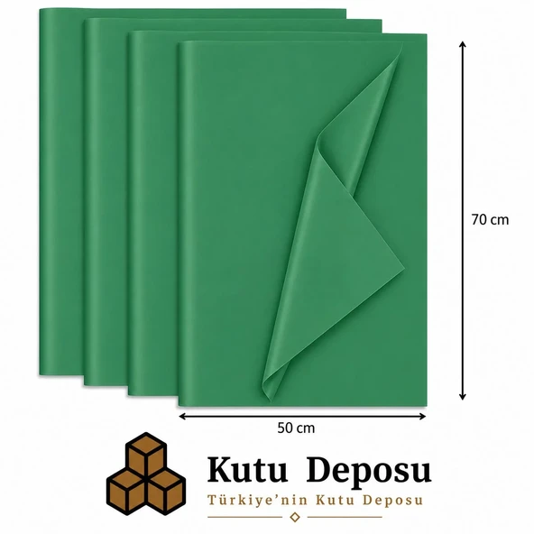 50x70 cm Yeşil Renk Pelur Kağıt (1KG) ürün görseli 1