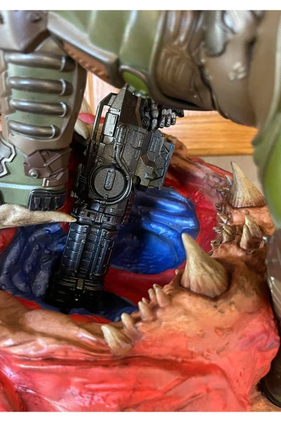 TuransoyCraft Doom Slayer Figür Doomguy Obje Doom Cacodemon Figür 65CM Dev Boy - Resim 2