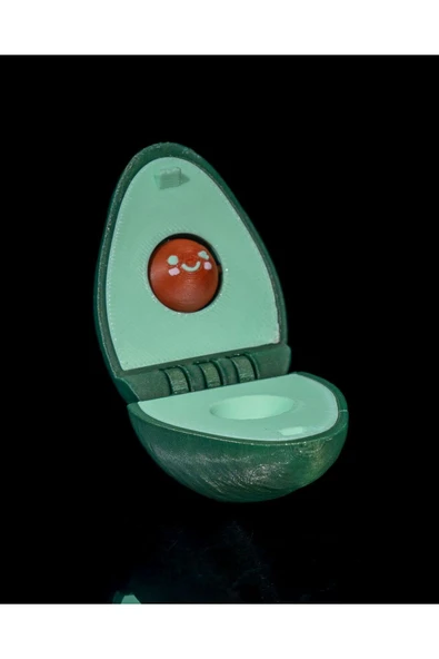 TuransoyCraft Avokado Tuvalet Hareketli Oyuncak Avokado Oyuncak 6CM ürün görseli 1