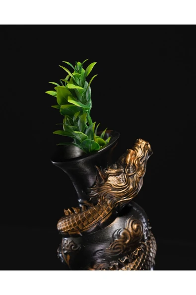 TuransoyCraft House Of Dragons Ejderha Vazo Çin Ejderhası Vazo 23CM ürün görseli 1
