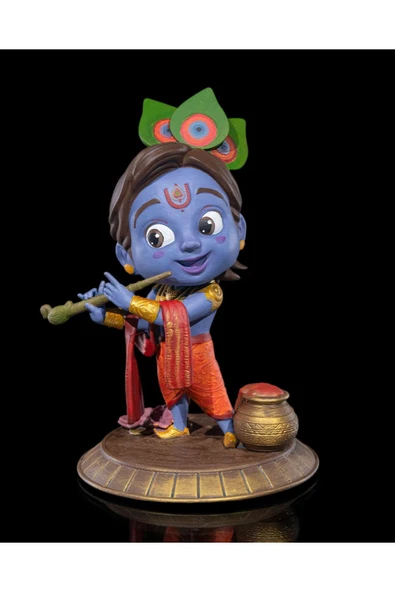 TuransoyCraft Chibi Krishna Boyalı Fİgür ürün görseli 1