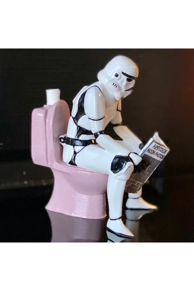 TuransoyCraft Star Wars Tuvalette Stormtrooper Boyalı Figür Büyük Boy 25CM ürün görseli 1