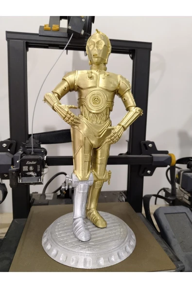 TuransoyCraft C3po Star Wars Boyalı Figür 25 Cm (dev Boy) - Resim 2