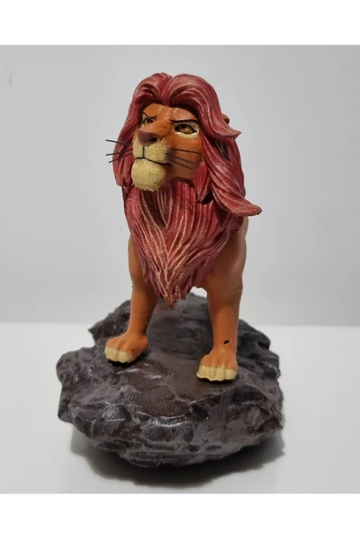 Plasteel Simba / Mufasa / Aslan Kral / Figür - Resim 2