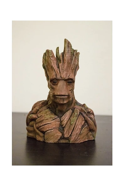 TuransoyCraft Groot Galaxy Guardians Boyalı Büst 12 cm - Resim 3