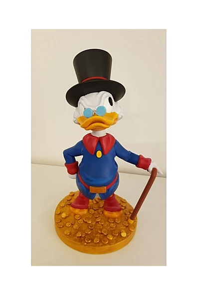 TuransoyCraft Scrooge McDuck (Varyemez Amca) Boyalı Figür 20 CM (BÜYÜK BOY) ürün görseli 1