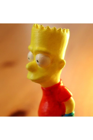 TuransoyCraft Bart Simpson Simpsons Simpsonlar Boyalı Figür 10 Cm - Resim 2