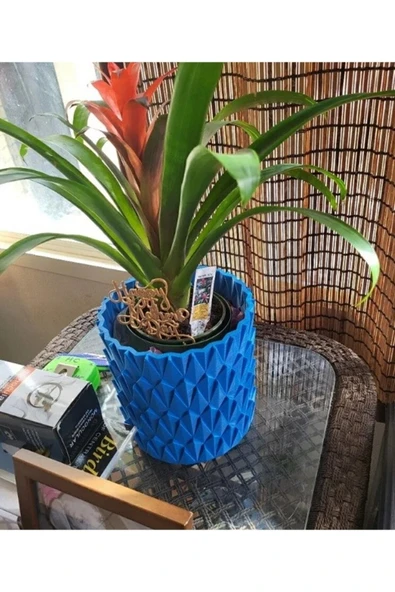 TuransoyCraft Pul Vazo & Saksı Büyük Boy (PLASTİKTİR 20 CM ÇAP 16 CM YÜKSEKLİK) ürün görseli 1