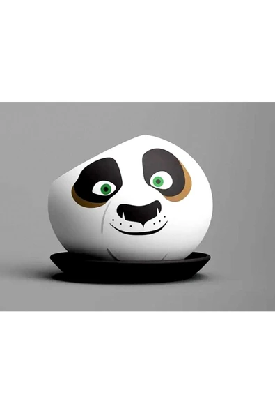 TuransoyCraft Kung Fu Panda Saksı Boyalı Figür 15 cm - 01 ürün görseli 1