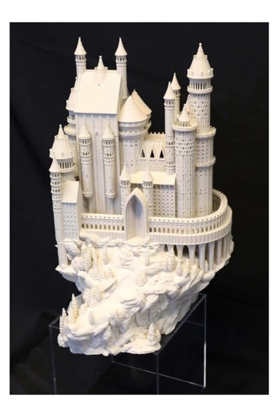 TuransoyCraft Fantastik Ortaçağ Kalesi Biblo Büyük Boy 25 Cm ürün görseli 1