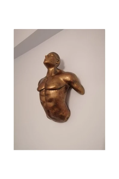 TuransoyCraft Modern Adam Duvar Dekoru Sculpture Angel Man Wall (giga Dev Boy) ürün görseli 1