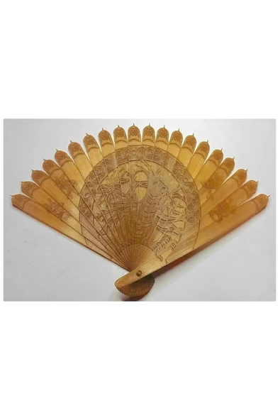 TuransoyCraft Çin Yelpazesi Açılır Kapanır Dekor Yelpaze 40 Cm ürün görseli 1