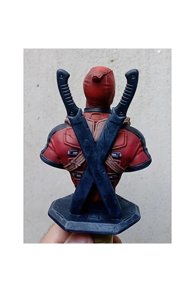 TuransoyCraft Deadpool Immortal Boyalı Büst 12 cm - Resim 4
