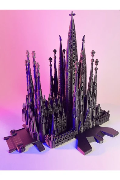 TuransoyCraft La Sagrada Familia Barcelona Minyatür Biblo Dev Boy ürün görseli 1
