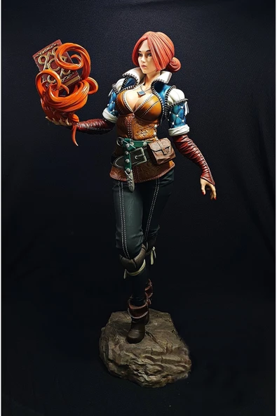 TuransoyCraft The Witcher Triss Merigold Figür Witcher Korkusuz Merigold Figür 25CM Büyük Boy ürün görseli 1