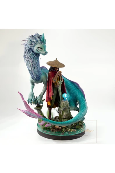 TuransoyCraft Raya ve Son Ejderha Figürü Dragon Sisu ve Raya Figürü Büyük Boy 25CM ürün görseli 1