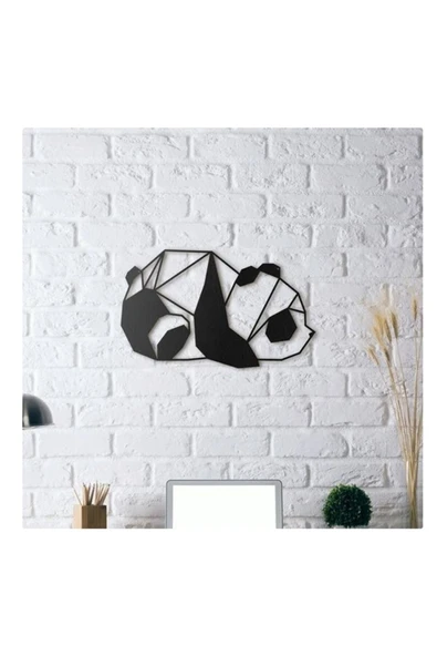 TuransoyCraft Uyuyan Panda Duvar Dekoru 20 Cm ürün görseli 1