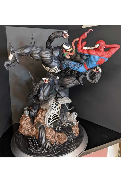 TuransoyCraft Venom Vs Spiderman Azılı Düşman Boyalı Figür 20 Cm (büyük Boy) ürün görseli 1