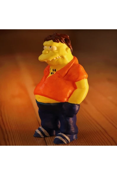 TuransoyCraft Barney Gumble Simpson Simpsons Simpsonlar Boyalı Figür 15 Cm ürün görseli 1