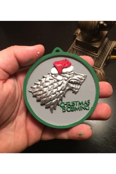TuransoyCraft Game Of Thrones Stark Yılbaşı Süsü ürün görseli 1