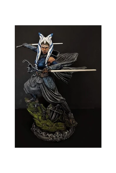 TuransoyCraft Ahsoka Tano Unique Star Wars Boyalı Figür 30 CM (DEV BOY) ürün görseli 1
