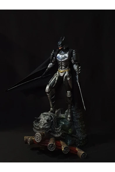 TuransoyCraft Batman Adalet Birliği Zırhlı Figür Samuray Batman Obje Büyük Boy 25CM ürün görseli 1