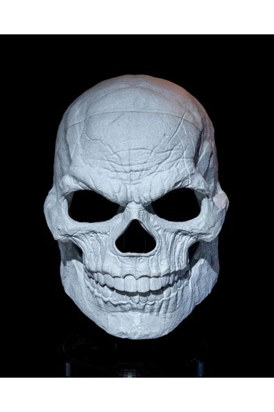 TuransoyCraft Cadılar Bayramı Kuru Kafa Kafatası Dev Boy Maske 34CM ürün görseli 1