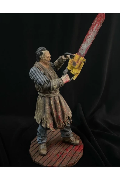 TuransoyCraft Teksas Katliamı Leatherface Figür Deri Surat Figürü 25CM Büyük Boy ürün görseli 1