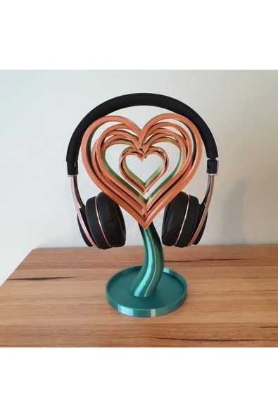 TuransoyCraft Heart Love Kalp Kulaklık Standı Kulaklık Askısı ürün görseli 1