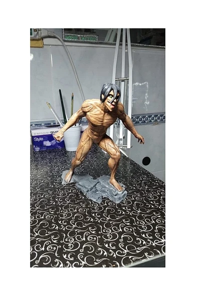 TuransoyCraft Attack On Titan Eren Boyalı Figür 15cm ürün görseli 1