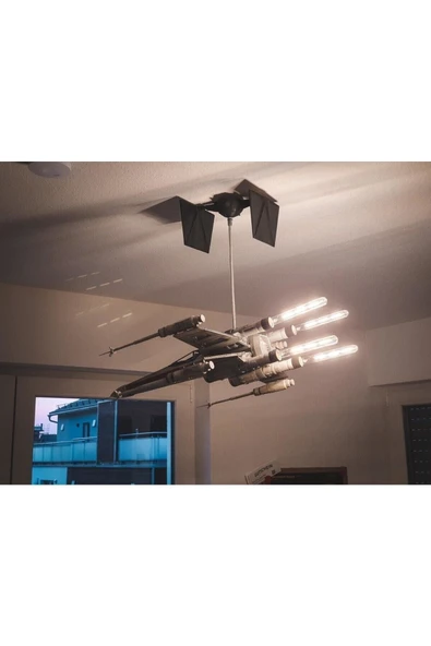 TuransoyCraft Star Wars X Wing Uzay Gemisi Dekor Futuristic Avize (AMPÜL DAHİL 120 CM BOY) ürün görseli 1