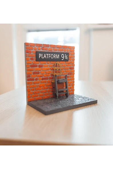 TuransoyCraft Harry Potter King's Cross Tren Istasyonu Platform 9 3/4 Peron Biblo Büyük Boy ürün görseli 1