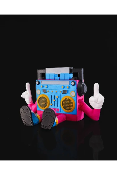 TuransoyCraft 80ler Boombox Radyo Karakteri Hareketli Oyuncak Figür ürün görseli 1