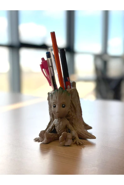 worksofart3D Groot Baskılı Hologram Kalemlik Makyaj Çantası ürün görseli 1